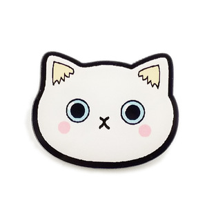 Mignon chat dame Badges pour vêtements sac <span class=keywords><strong>chaussures</strong></span> icônes sur sac à dos 3D acrylique Badges Badge icône broche broche - Product Image 4