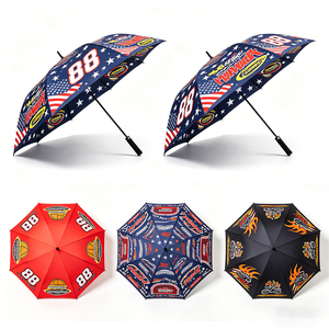 30 Inch Single Layer Wind Resistance Big Size Sports New Design Promotional Automatic Open Custom Golf Umbrella For Giveaways - Product Image 3