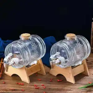 Popular bar decorative ornaments Winery barrel style display Small capacity liquor storage tank