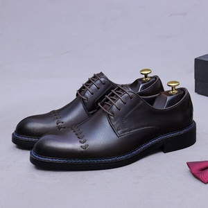 รองเท้า ASTON M.JAZZ แบบสามชิ้น สำหรับผู้ชาย สวมใส่ได้ทั้งงานธุรกิจ งานแต่งงาน รองเท้าทรงเตี้ยแบบผูกเชือก หัวแหลม สไตล์ลำลอง  พื้นรองเท้าทำจากยาง เหมาะสำหรับทุกฤดูกาล - Product Image 1