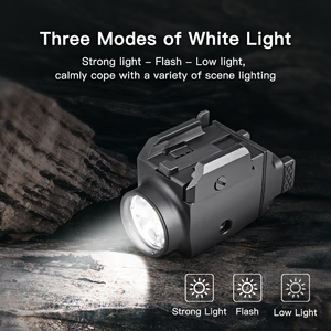 Đèn pin chiến thuật hợp kim nhôm, sạc lại được, 1000 lumen, tích hợp đèn laser xanh, sạc USB, chống nước IP65, dùng cho ngoài trời - Product Image 3