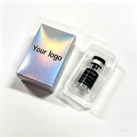 Boîtes de flacons cosmétiques réutilisables avec logo personnalisé imprimé, insert en blister PET, carton mat de qualité supérieure, emballage pour flacon simple/double de 3 ml/10 ml
