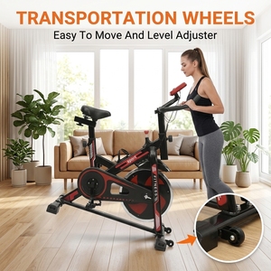 <span class=keywords><strong>Bicicleta</strong></span> <span class=keywords><strong>de</strong></span> <span class=keywords><strong>Spinning</strong></span> para Ejercicio en Interiores <span class=keywords><strong>con</strong></span> Freno <span class=keywords><strong>de</strong></span> Resistencia Infinita para <span class=keywords><strong>Bajar</strong></span> <span class=keywords><strong>de</strong></span> <span class=keywords><strong>Peso</strong></span>, Entrenador Doméstico <span class=keywords><strong>con</strong></span> Correa <span class=keywords><strong>de</strong></span> Transmisión - Product Image 4