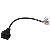 OBD 2 Ouverture Câble 16pin Connecteur Femelle Câble OBD 16 broches OBD 2 Adaptateur Outil de Diagnostic
