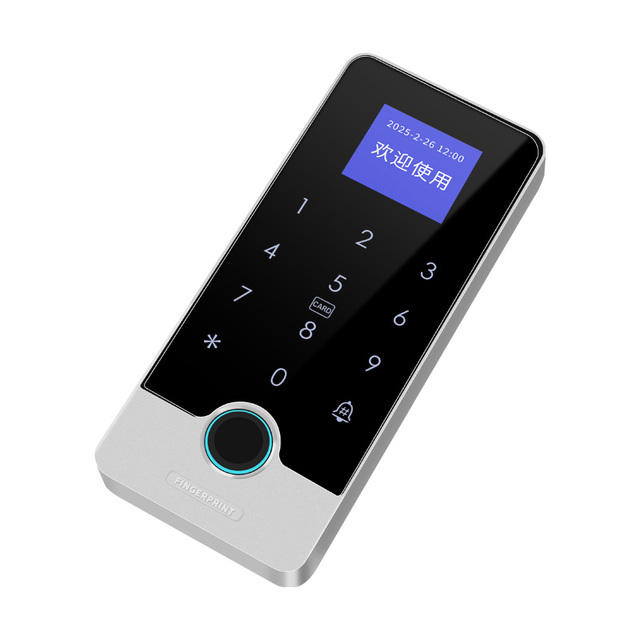 Plastic Smart IP65 Waterproof Touch Keypad Tuya APP Fingerprint RFID/NFC Voice Broadcast Door Lock Access Control System for
