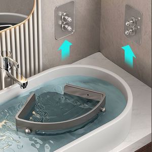 Dispositif de stockage de support de douche de salle de bain Non perforé à haut coût-support de salle de bain en plastique auto-adhésif - Product Image 6