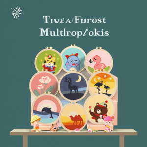 Đan crocheting sợi đế lót ly Kit dễ dàng tự làm phim hoạt hình mô hình Bền Một kích thước cho người mới bắt đầu lứa tuổi 6-12 trẻ em nghệ thuật Cung cấp thủ công - Product Image 3