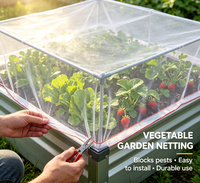 Filet anti-insectes en HDPE tricoté de haute qualité, maille 50, pour la protection des tunnels agricoles et des légumes