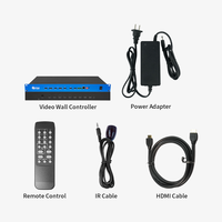 Contrôleur de mur vidéo Bitvisus 4K 2x2 3x3 POP PIP 60 entrées graphiques extérieures pour épissure à 9 écrans, utilisation en salle d'exposition