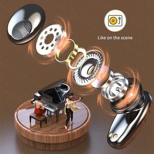 Tronsmart — casque d'écoute stéréo M35 TWS hifi bt 5.2, écouteurs sans fil, avec affichage numérique à led, casque d'écoute en bois, meilleure vente - Product Image 6