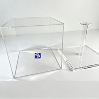 Vitrine de présentation pour casque de moto SYP, en acrylique, protégée contre les UV, transparente, taille personnalisable pour magasin de détail