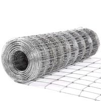 Malla de Alambre Anudada de Acero con Bajo Contenido de Carbono, Galvanizada por Inmersión en Caliente, Anticorrosión, para Cercas de Campo, Ganado, Vacas, Ovejas y Granjas
