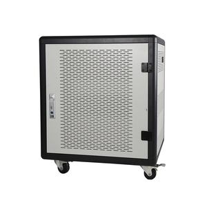 Chariot de recharge mobile pour salles de classe scolaires, 20 emplacements pour ordinateurs portables, tablettes et Chromebooks, avec protection contre la surcharge et arrêt automatique - Product Image 4