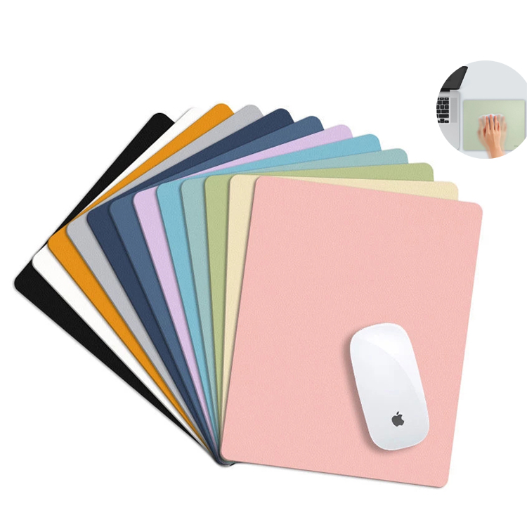2021 пользовательский кожаный маленький большой односторонний двусторонний водонепроницаемый Настольный коврик с принтом, офисный коврик для мыши ноутбука