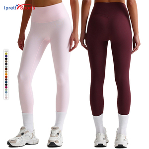 Leggings de <span class=keywords><strong>yoga</strong></span> taille haute pour femme, sans couture avant, effet push-up, pour le sport et le fitness, avec contrôle du ventre - Product Image 2