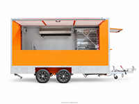 Food Truck avec autocollants personnalisés, Meilleure vente de remorque alimentaire entièrement équipée Ice Cream Trailer