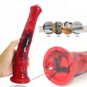 Хит продаж, реалистичный мягкий силиконовый конский пенис faak, 30 см, красочный Длинный Конский фаллоимитатор для женщин