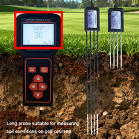 Analyseur de sol agricole 8 en 1 à sonde longue LoRaWAN : NPK, température, EC, salinité, humidité du sol, pH