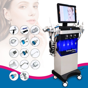 Appareil facial 14-en-1 multifonctionnel pour nettoyage en profondeur du visage, soin de la peau, dermabrasion à jet d'eau, peeling sous vide, éliminateur de points noirs, prise US - Product Image 2