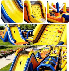 Pista de Obstáculos Inflable de PVC para Carreras Comerciales de 5K, Pista Doble Gigante para Interiores y Exteriores, Equipo de Juegos para Eventos, Escuelas y Parques - Product Image 3