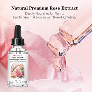 Sérum réparateur à la rose en marque propre, réparation <span class=keywords><strong>de</strong></span> la barrière cutanée du visage et du corps, éclaircissement <span class=keywords><strong>de</strong></span> la <span class=keywords><strong>peau</strong></span>, hydratation, anti-âge, soins <span class=keywords><strong>de</strong></span> la <span class=keywords><strong>peau</strong></span> vegan sans cruauté, OEM - Product Image 6