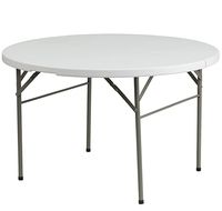 Table de salle à manger pliable moderne en plastique de 72 pouces, imperméable, pour mariages en plein air et hôtels, 10 places, robuste et légère