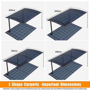 ODM OEM Carports Cadre <span class=keywords><strong>en</strong></span> alliage d'<span class=keywords><strong>aluminium</strong></span> <span class=keywords><strong>Garage</strong></span> Protection UV Protection contre le vent Pluie Auvents - Product Image 6