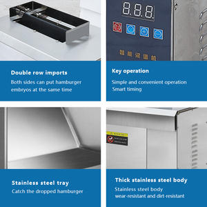 Máquina de hamburguesas vertical totalmente automática, tostadora de cadena de alta gama, la misma bolsa eléctrica <span class=keywords><strong>para</strong></span> hornear que McDonalds - Product Image 6