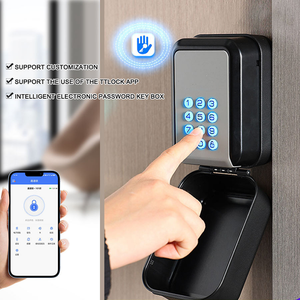 Boîte de sécurité électronique murale avec contrôle par application TTLock, coffre-fort de rangement dissimulé, serrure de sécurité, coffre-fort à code numérique, boîte à clés intelligente - Product Image 2