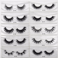 Visofree-faux cils 3D en poils de vison, bande complète, faits à la main, accessoire de maquillage