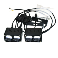 Lampu Mengemudi SENLO X2 Plus 4-LED 45W Lampu Kabut Sistem Pencahayaan Otomatis 9000LM IP68 Aluminium Putih/Kuning Universal Cocok untuk 24-Bulan Garansi