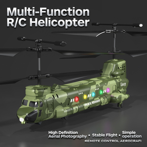 <span class=keywords><strong>Hélicoptère</strong></span> télécommandé électrique Dwi Dowellin, <span class=keywords><strong>transport</strong></span> <span class=keywords><strong>militaire</strong></span>, RC, maintien d'altitude, décollage/atterrissage à une touche, lumière LED, débutant - Product Image 4
