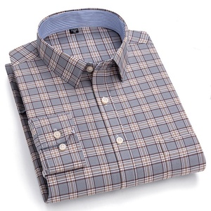 <span class=keywords><strong>Camicia</strong></span> da Uomo in Cotone a Maniche Lunghe, Tessuto Oxford, Stile Business Casual, Vestibilità <span class=keywords><strong>Slim</strong></span> - Product Image 1