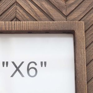 Wooden <b>Picture</b> <b>Frame</b> 4x6 Inch <b>Rustic</b> Dark Brown Tabletop Easel Back Photo <b>Frame</b> for Home Decor - Product Image 5