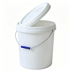Mini-seau en plastique personnalisable de 2 L avec couvercle, conteneur robuste pour le stockage et l'emballage d'huile moteur et d'engrais - Product Image 1