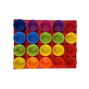 <span class=keywords><strong>Stampo</strong></span> per <span class=keywords><strong>Muffin</strong></span> in Silicone Antiaderente Senza BPA, Grado Alimentare, Forma Rotonda, 24 Cavità, <span class=keywords><strong>Stampo</strong></span> per Cupcake in Silicone - Product Image 3