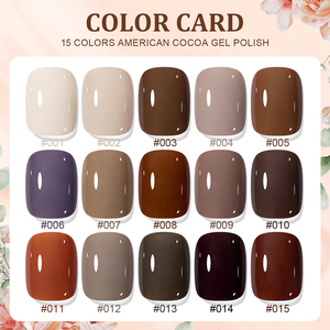 Miss Gooey-Set de esmalte de <span class=keywords><strong>uñas</strong></span> de gel de otoño, 15 colores, sin hema, fábrica de <span class=keywords><strong>esmaltes</strong></span> de <span class=keywords><strong>uñas</strong></span> de gel UV personalizados, suministros para salón, logotipo de marca - Product Image 2