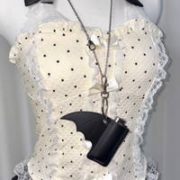 Usine personnalisé chauve-souris cuir briquet étui porte-clés Goth accessoires Faux cuir briquet porte-clés porte-clés pendentif briquets gardien