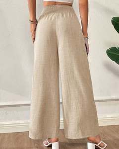 Vêtements pour femmes de <span class=keywords><strong>grande</strong></span> <span class=keywords><strong>taille</strong></span> Vente en gros personnalisé <span class=keywords><strong>Pantalon</strong></span> ample ample et ample ample et surdimensionné <span class=keywords><strong>Pantalon</strong></span> large pour femmes élégantes Grandes tailles - Product Image 2