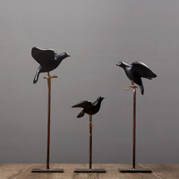 Figurine de colombe de style nordique minimaliste, ornement semi-artisanal, décoration moderne créative pour le salon