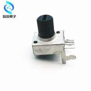 Potenciómetro Rotatorio de 9mm, de Una Sola Vía, B1K-B1M, con Perilla Moleteada para Control de Volumen y Velocidad - Product Image 1