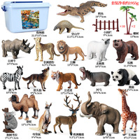 Set de Juguetes de Animales de Simulación, Figuras de Elefante, León, Tigre, Vaca, Gallina, Aves de Corral, Dinosaurio, Juguetes Educativos para Niños