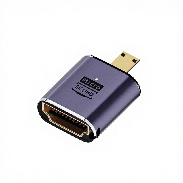Mini/Micro for Adapter HDTV Elbow U-Shape 8K 60Hz Bidirectional for DSLR and Portable Monitors in Stock