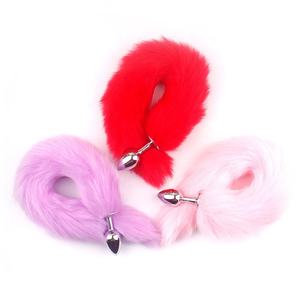 Anal <span class=keywords><strong>Plug</strong></span> Fox Tail Flirting Toys Female Metal Sex Toys for Role Play Masturbation Dropshipping Clothing Accessories - Product Image 2
