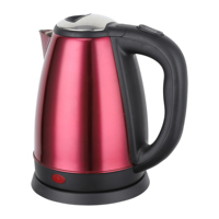 Bouilloire électrique 1,8 L 1500 W en acier inoxydable sans fil, chauffe-eau pour usage quotidien et voyage, appareil de cuisine
