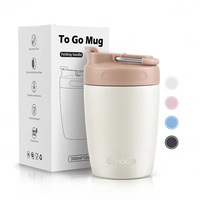 Mug de voyage en acier inoxydable à double paroi écologique, isotherme, réutilisable