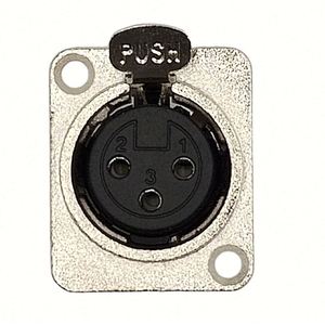 Connecteur XLR femelle 3 broches pour montage mural, prise XLR femelle 3 voies, connecteur XLR femelle 3 broches, prise XLR femelle pour montage sur panneau - Product Image 3