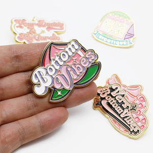 Free Custom Logo Design Irregular Metal Crafts Pins for Clothing with Company Logo 1 Color Metal Crafts