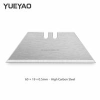 Großhandel YUEYAO Y60T05 0,5mm Dicke SK5 Stahl Gerade Rückseite Universalklinge 60x19mm Professionelles DIY OEM Messer Schnellwechsel