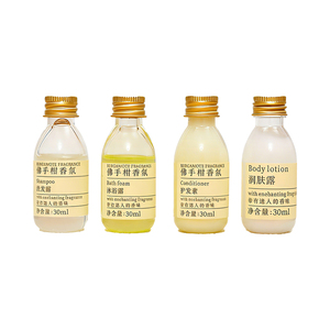 Ensemble <span class=keywords><strong>de</strong></span> mini articles <span class=keywords><strong>de</strong></span> toilette pour hôtel au parfum <span class=keywords><strong>de</strong></span> bergamote, 30 ml, shampoing, après-shampoing, mousse <span class=keywords><strong>de</strong></span> <span class=keywords><strong>bain</strong></span>, lotion pour le corps, kit d'accessoires <span class=keywords><strong>de</strong></span> voyage - Product Image 1